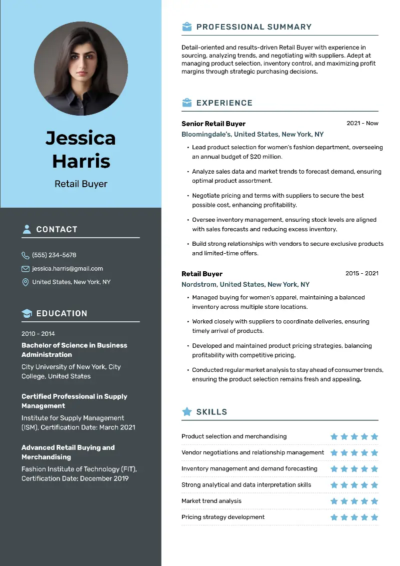 Buyer Resume Examples and Guide for 2025