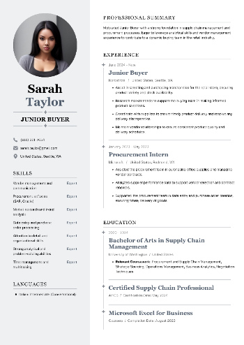 Junior Buyer Resume Junior Buyer Resume