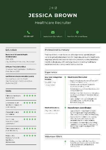 Healthcare Recruiter Resume Healthcare Recruiter Resume