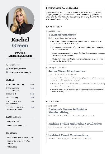 Visual Merchandiser Resume Visual Merchandiser Resume