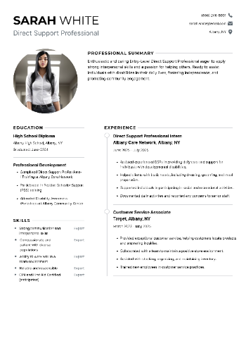 Direct Support Professional Resume