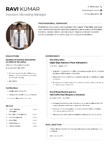 Assistant Marketing Manager Resume Assistant Marketing Manager Resume