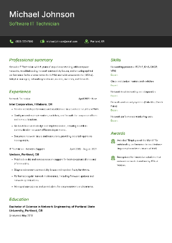 Software IT Technician Resume Software IT Technician Resume