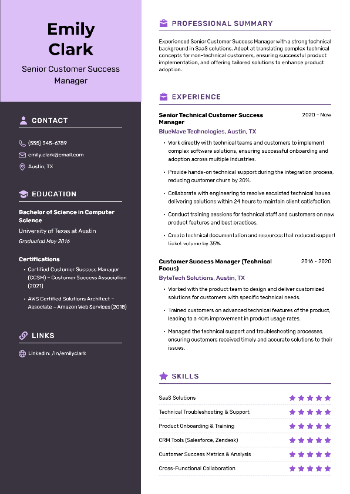 Senior Customer Success Manager Resume Senior Customer Success Manager Resume