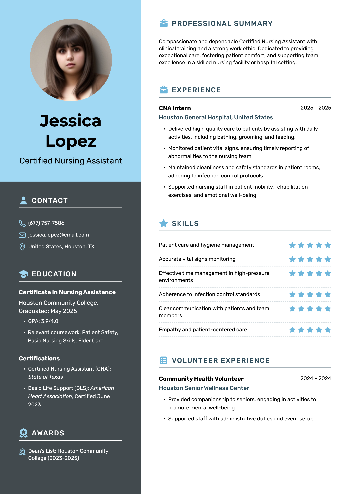 Certified Nursing Assistant Resume Certified Nursing Assistant Resume