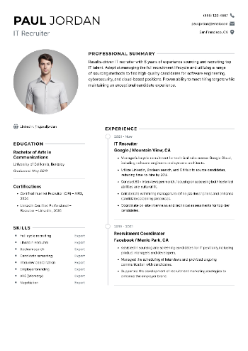 IT Recruiter CV