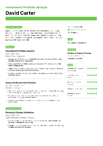 Investment Portfolio Analyst Resume Investment Portfolio Analyst Resume