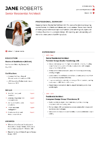 Senior Residential Architect Resume Senior Residential Architect Resume