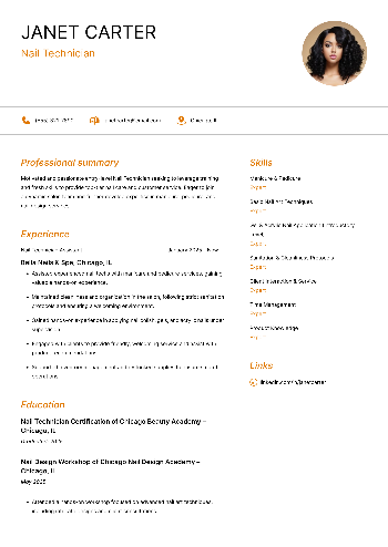 Nail Technician Resume Nail Technician Resume