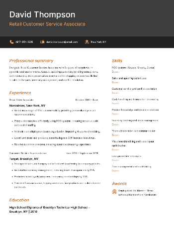 Retail Customer Service Associate Resume Retail Customer Service Associate Resume