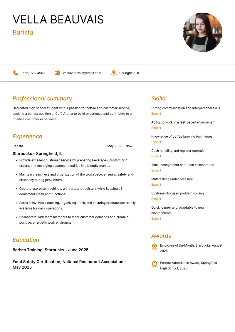 High School Student Resume Examples and Tips to Get Hired