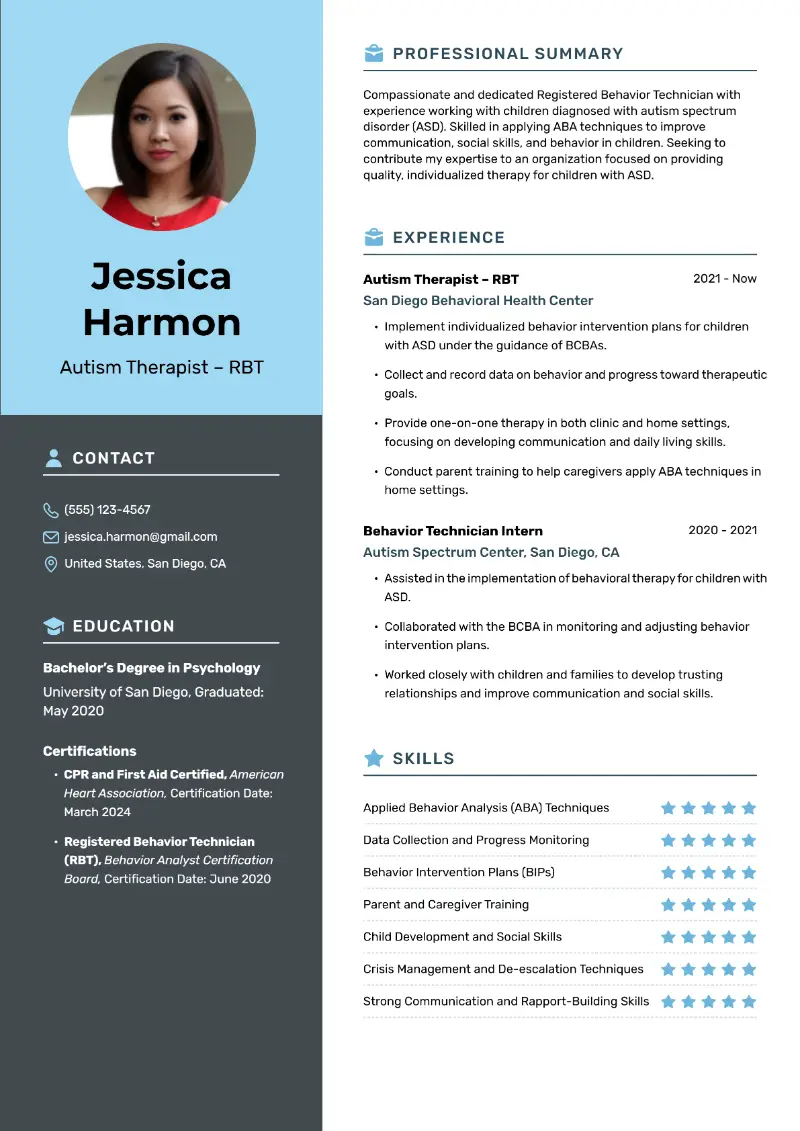 RBT Resume Examples: Writing Tips and Guide
