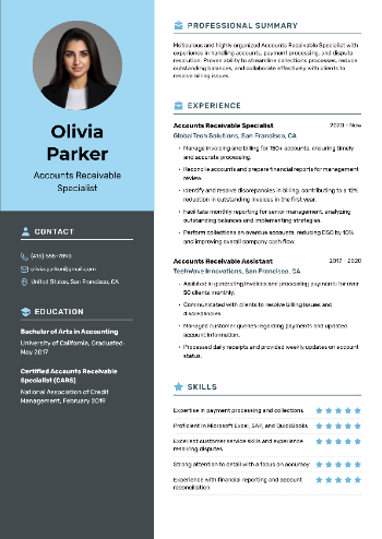 Accounts Receivable Specialist Resume