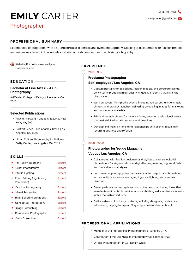 Traditional Resume Templates for Job Seekers in 2025