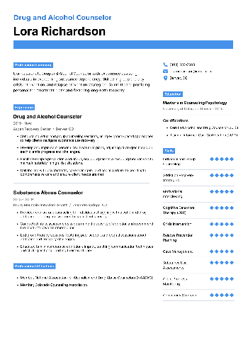 Drug and Alcohol Counselor Resume Drug and Alcohol Counselor Resume