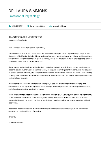 Professor of Psychology Cover Letter Professor of Psychology Cover Letter