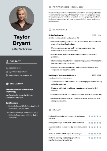 X-Ray Technician Resume X-Ray Technician Resume
