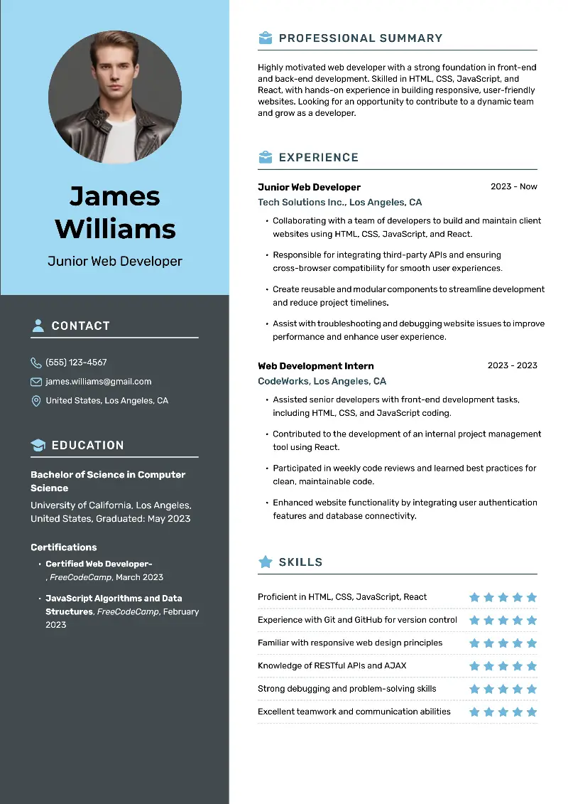 Entry-Level Programmer Resume Examples for 2025