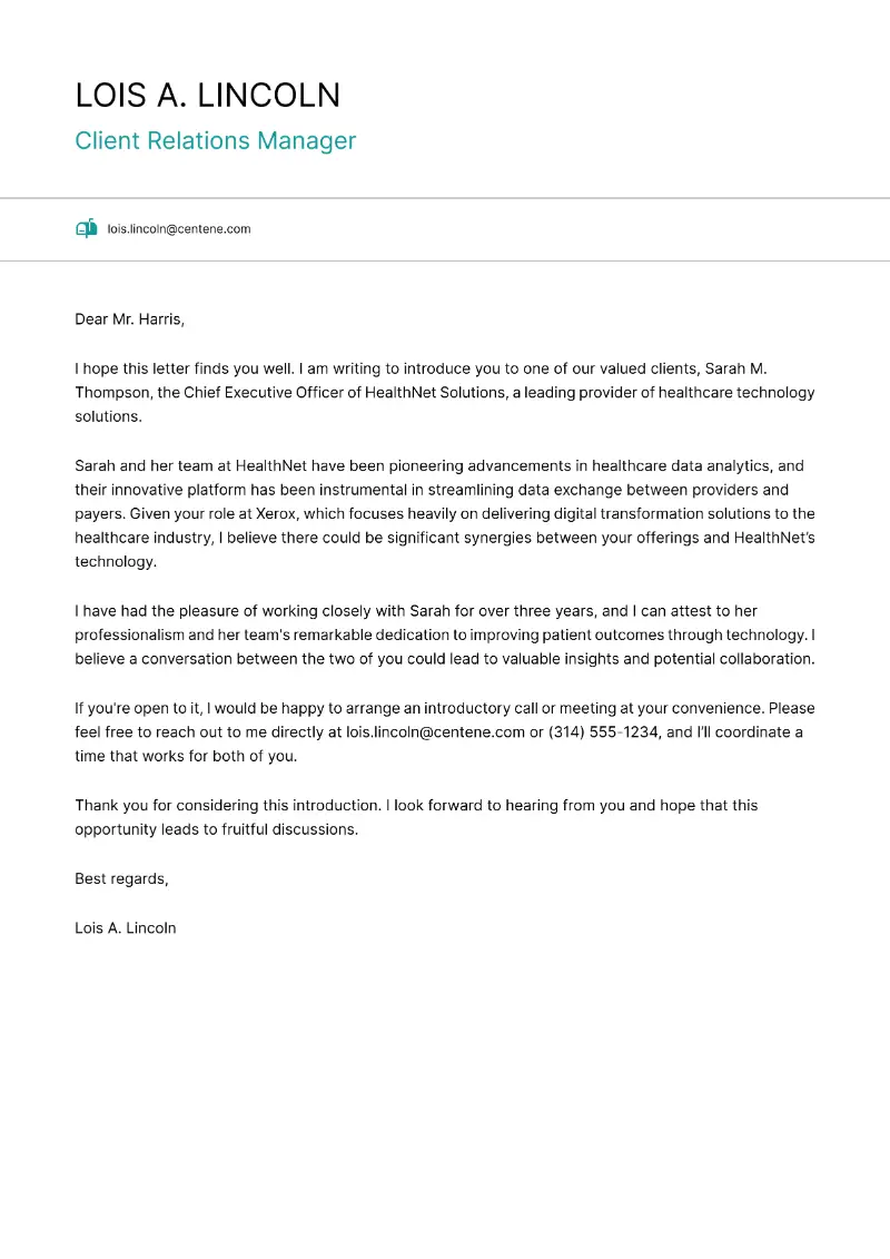 Client Relations Manager Cover Letter Client Relations Manager Cover Letter