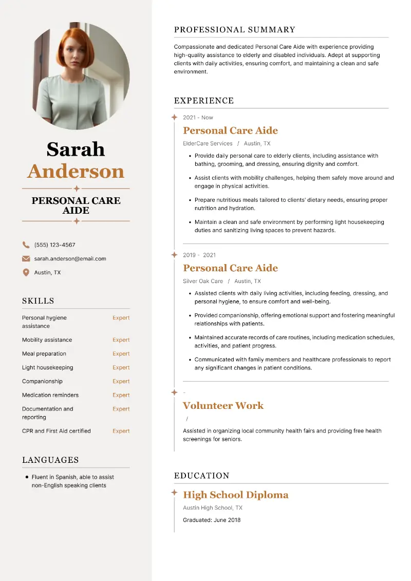 Patient Care Assistant Resume: Examples, Skills, and Tips