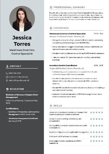 Warehouse Inventory Control Specialist Resume Warehouse Inventory Control Specialist Resume