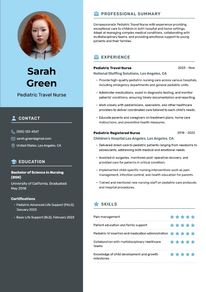 4 Travel Nurse Resume Examples and Templates for 2025