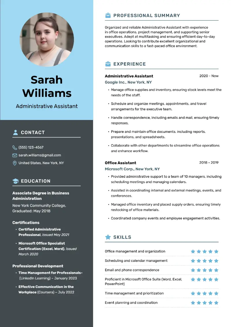 Office Assistant Resume Examples and Templates for 2025