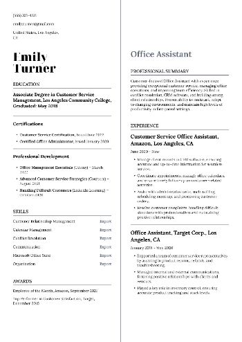 Office Assistant Resume Office Assistant Resume