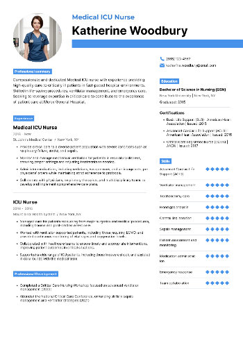 Medical ICU Nurse Resume
