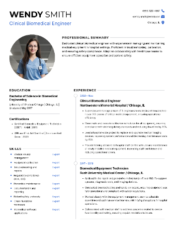 Clinical Biomedical Engineer Resume Clinical Biomedical Engineer Resume