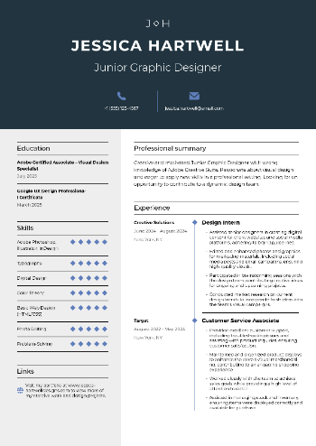 Junior Graphic Designer Resume Junior Graphic Designer Resume