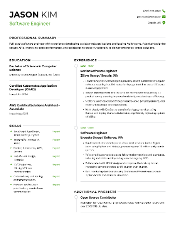 Software Engineer Resume Software Engineer Resume