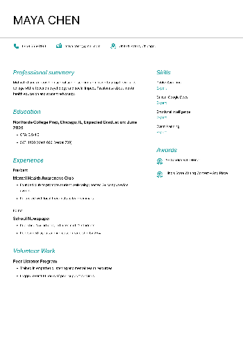  Resume