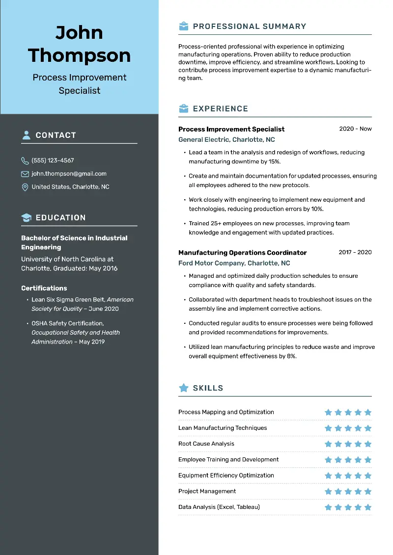 3 Process Guide Resume Examples and Templates for 2026