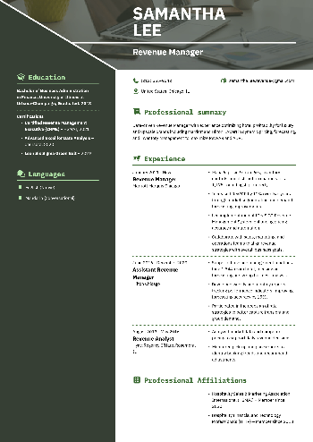 Revenue Manager  Resume Revenue Manager  Resume
