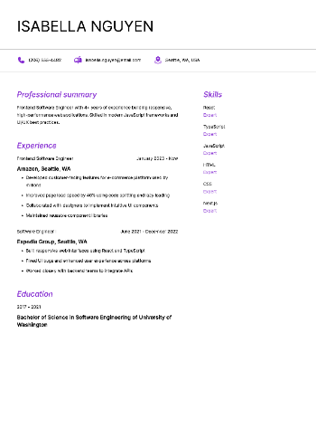  Resume