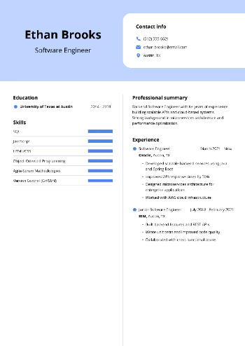 Software Engineer Resume