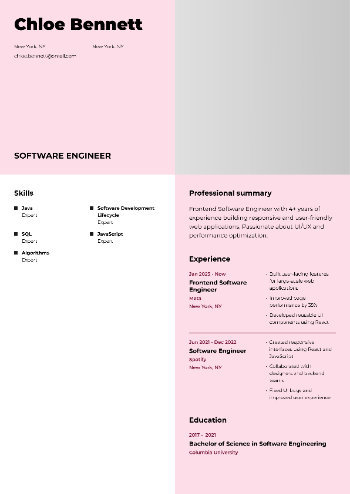 Software Engineer Resume