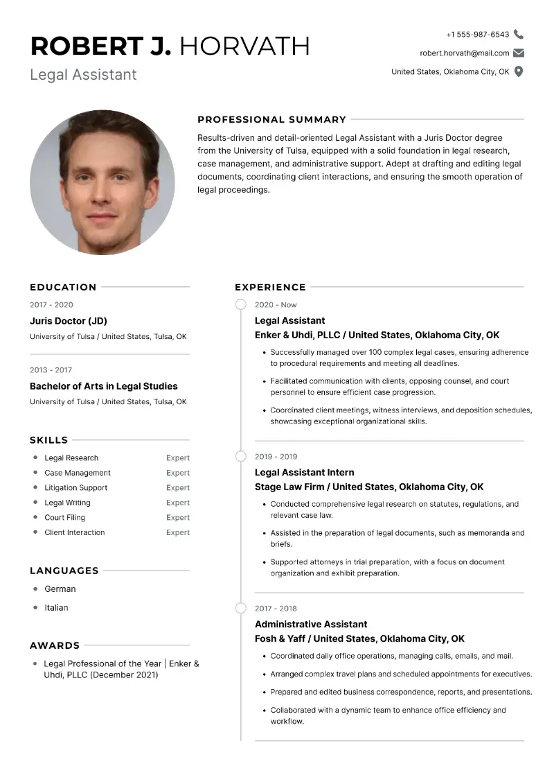 Legal Assistant Resume Legal Assistant Resume