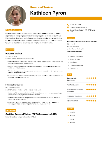 Personal Trainer Resume Personal Trainer Resume
