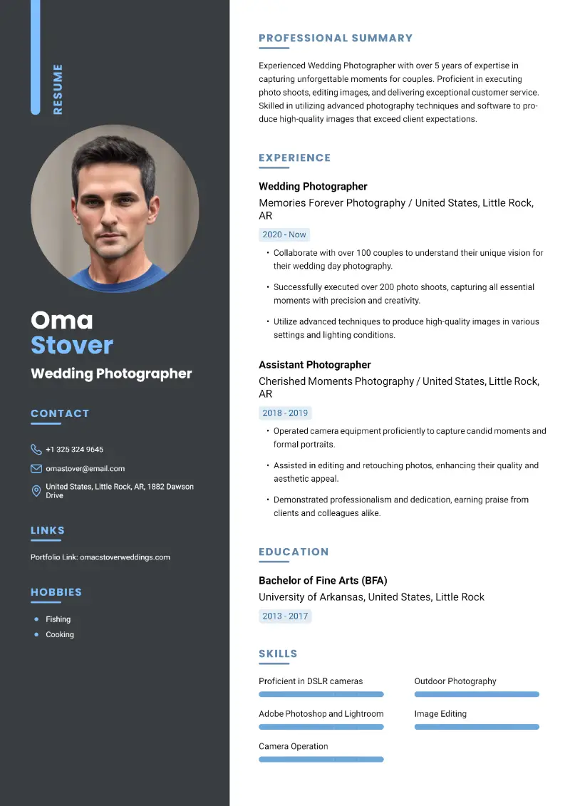 Photographer Resume Examples To Get Inspired In 2024