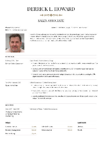 Sales Associate Resume Sales Associate Resume