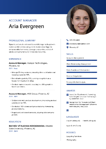 Account Manager Resume Account Manager Resume