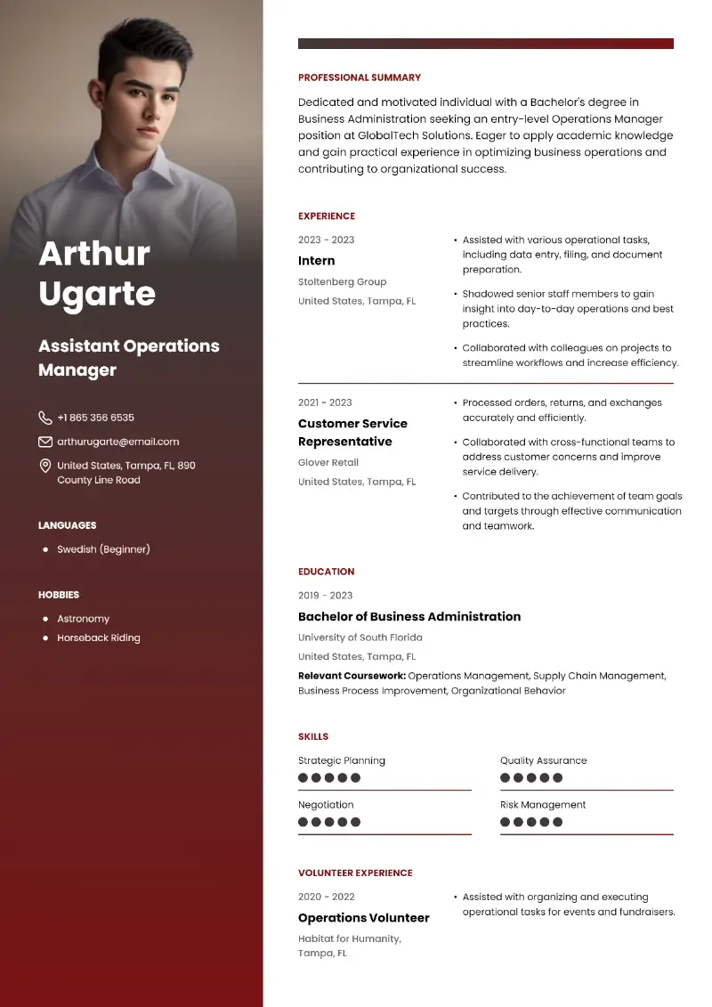Beginner Resume Examples and Templates for 2024